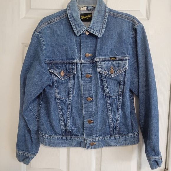 Wrangler Early 70s Vintage Denim Trucker Jacket Size 40 Incredible Condition - Picture 2 of 16